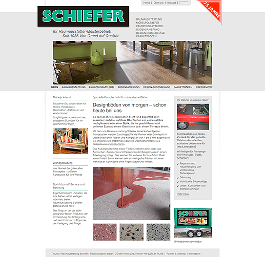 Website Schiefer Raumausstattung